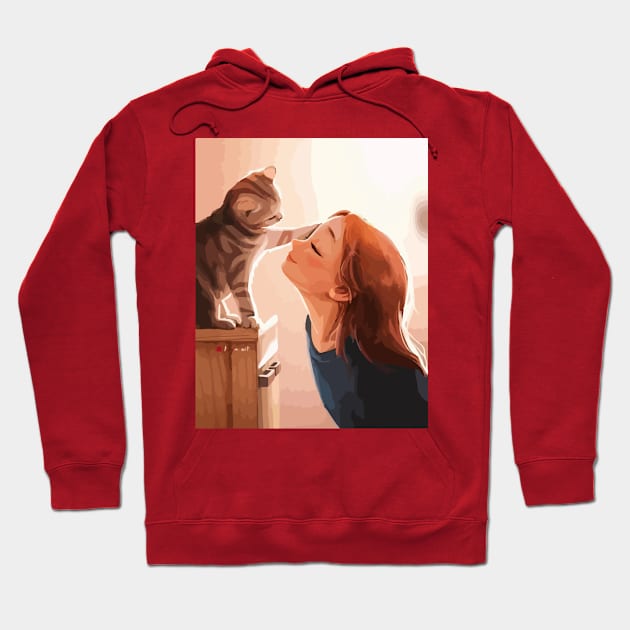 Cats Lover Desing Hoodie by SGcreative